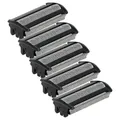 vhbw 5x Ersatz-Scherköpfe kompatibel mit Philips Click & Style S500/700 BG2036/32, BG2038, BG2040 Elektrorasierer, Schwarz Silber