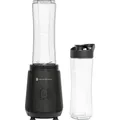 KitchenBrothers Mini Standmixer - Mixer to Go - Smoothie Maker - 2 To-Go Becher 600 ml - Schwarz