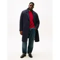 Tommy Hilfiger Big & Tall Wollmantel BT-DC WOOL MIX Große Größen, Reverskragen blau XXL (56)