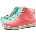 Andrea Conti Damen High Top Sneaker Schnürer Leder dynamisch 0341500, Größe:41 EU, Farbe:Pink - Rosa - 41
