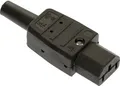 as - Schwabe Kaltgeräte-Steckverbinder Stecker, gerade Gesamtpolzahl: 3 10 A Schwarz 62081 1 St. (62081)