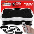 Miweba Sports Vibrationsplatte MV150 | Vibroplatte - LCD Vibrotrainer - Trainingsgerät - bis 150 kg - 120 Intensitätsstufen - Fernbedienung (Weiß)