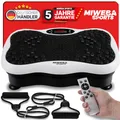 Miweba Sports Vibrationsplatte | 𝟓 𝐉𝐀𝐇𝐑𝐄 𝐆𝐀𝐑𝐀𝐍𝐓𝐈𝐄 - Massagegerät - Abnehmen - Fitnessgeräte für Zuhause - Fitness - Vibration Plate - Fettverbrenner - Muskelaufbau - Workout (Weiß)
