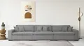 3-Sitzer HOME AFFAIRE "Skara XXL", grau (hellgrau), B:400cm H:86cm T:130cm