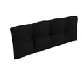 POKAR Palettenkissen mit schöner Steppung Auflage Palettensofa, Größe:Rückenkissen 120 x 40, Farbe:Schwarz - Wasserdicht