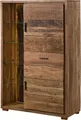 MASSIVMOEBEL24 Highboard Akazie 100x40x150 natur lackiert BARK #106