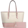 Jocose Moose Damen Handtasche Schultertasche, Vintage Leder Tasche Shopper Groß für BüRo Schule Einkauf, Geschenk mit Einer Damen Geldbörse