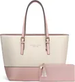 Damen Handtasche Schultertasche, Vintage Leder Tasche Shopper Groß für BüRo Sc