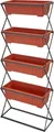 tectake® Vertikalbeet mit 4 Pflanzkästen 52 x 21 x 127 cm