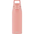 SIGG - Edelstahl Trinkflasche - Shield ONE Shy Pink - Für Kohlensäurehaltige Getränke Geeignet - Auslaufsicher - Federleicht - BPA-frei - Outdoor & Fitness - helles Pink - 1L