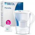 BRITA Wasserfilter-Kanne Marella - Transparent/Weiß