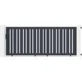 Casanoov Schiebetor 3 5X1 4M Veymont & 2 Eifel Pfosten H 166Cm Grau