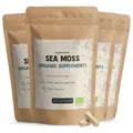 Cupplement Sea Moss Kapseln 500 mg Biologisch Kombideal 4x 60 Capsules - Irisches Moos, Seemoos, Algen – Immunsystem – 60-Tage-Vorrat pro Beutel