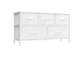 SONGMICS Kommode Schrank, Aufbewahrungsschrank, Stahl, MDF, Vliesstoff, für Schlafzimme
