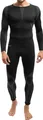Celodoro Herren Thermo Unterwäsche Set Seamless Funktionswäsche schnelltrocknend - Grau L-XL