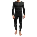 Celodoro Herren Thermo Unterwäsche Set Seamless Funktionswäsche schnelltrocknend - Grau L-XL