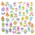 Baker Ross FX536 Oster-Filzsticker - Packung mit 100, Osterdekorationen für Kinder