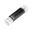 Hama USB-Stick 64GB, USB 3.0 & Micro-USB, 40MB/s, schwarz, für Android & PC USB-Stick