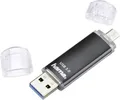 Hama FlashPen "Laeta Twin" USB-Zusatzspeicher Smartphone/Tablet Schwarz 64 GB USB-A (USB 3.2 Gen 1), Micro-USB B (USB 2.0)
