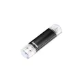Hama 124000 Laeta Twin USB Type-A / Micro-USB Stick 64 GB  Schwarz