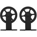 Intersteel - 2-teiliges Laufrollen-set Wheel Top 170 Mm Schwarz