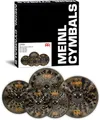 Meinl Cymbals Beckenset Classics Custom Dark — mit 14 Zoll Hihat, 16 Crash, 18 China und 20 Ride — B12 Bronze, Dunkles Finish (CCD-CS1)