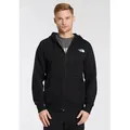 Kapuzensweatjacke THE NORTH FACE, Herren, Gr. XL, schwarz (tnf schwarz), Sweatware, Obermaterial: 68% Baumwolle, 32% Polyester, unifarben, sportlich, Langarm Bündchen, Sweatjacken