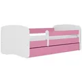 Raumhirsch Furniture Kinderbett, Rosa, Holzwerkstoff, 1-Sitzer, 1 Schubladen, Rechteckig, 80x160 cm, Kinder- & Jugendzimmer, Kindermöbel, Kinderbetten, Kindereinzelbetten