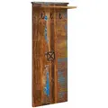 Massivmoebel24 - Garderobe Altholz 59x30x145 Mehrfarbig Lackiert Nature Of Spirit 111