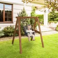 AXI Babyschaukel, Holz/hemlockHolz/Kunststoff/hart_polyethylen_hdpe - braun