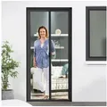 empasa Insektenschutz-Schiebetür "SMART", Rollo Tür für Balkon und Terrassen grau 80 cm x 200 cm