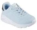 Sneaker "UNO LITE", Schnür,-Plateausneaker mit Metallic, Größenschablone zum Download, Gr. 32, hellblau-silberfarben