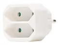 Kopp Euro Greengate GA 01/02 Adapter 2-Fach, 250 V, arktis-weiß, 174102001