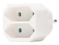 Euro Greengate GA 01/02 Adapter 2-Fach 250 V arktis-weiß 174102001