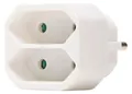 Kopp Steckdosen Adapter, 2-fach 2 Euro-Stecker