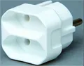 1 x Euro Doppel Stecker, weiss, Kopp, Anschluss für 2 Eurostecker