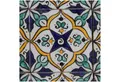 Casa Moro Wandfliese Orientalische Fliese Asya I Handbemalte Fliese aus Marokko, HBF8010, Ton, bunt, Kunsthandwerk aus Marokko