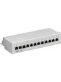 Pro CAT 5e Mini/Desktop Patch Panel 12 Port grey
