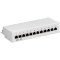 Patchpanel geschirmt 12x RJ45 Cat5e LSA-Anschlußleiste max.12 Installationskabel