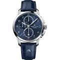 Maurice Lacroix Pontos Chronograph PT6388-SS001-420-4 - Sonnenschliff,blau - 43mm