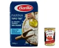 3x Barilla Farina Tipo 00 Grano Tenero, Mit Weichweizenmehl 1Kg+Polpa 400g