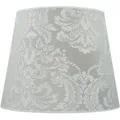 Silberner Lampenschirm Für Stehlampe Stoff E27 Willow