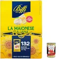3x Biffi Italienische Mayonnaise Mayo Maionnaise 132 Sachets Single -Potion von 10 g + Italian gourmet polpa 400g