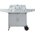 El Fuego Gasgrill Dayton 4 Brenner mit Seitenbrenner Silber