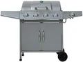 El Fuego Gasgrill Dayton 4+1 AY0459 silber mit Seitenbrenner