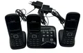 Gigaset AS690A Trio – 3 DECT Telefone mit Anrufbeantworter, Schwarz