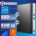 Mini PC Computer HP i5-9400T RAM 16Gb SSD 240Gb Win 11 Office (Aufbereitet)