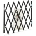 Relaxdays - Hundeabsperrgitter Ausziehbar Bis 96 Cm, 48,5-60 Cm Hoch, Bambus, Hunde Schutzgitter Für Treppe & Tür, Schwarz