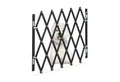 relaxdays Universalschutzgitter Ausziehbares Hundeabsperrgitter schwarz