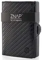 ZNAP® Slim Wallet Kreditkartenetui | Geldbörse Herren klein | Kartenhalter | Kartenetui | Portemonnaie mit RFID Schutz | 12 Karten | Carbon